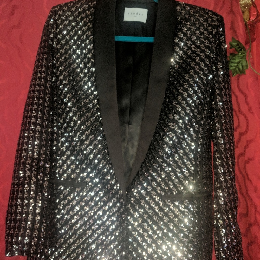 Sandro Paris Embellished Blazer